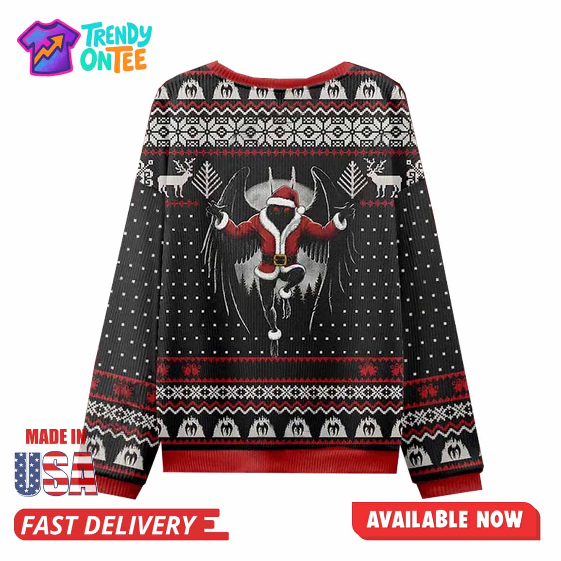 Mothman Christmas Ugly Sweater Mothman Christmas Ugly Sweater