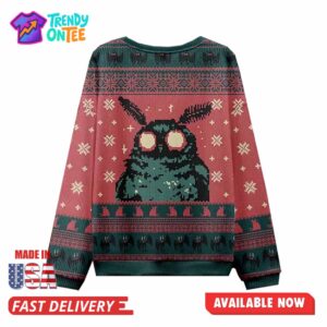 Mothman Christmas Ugly Sweater