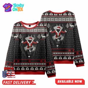Mothman Christmas Ugly Sweater