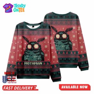 Mothman Christmas Ugly Sweater