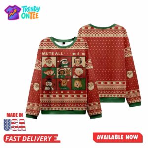 Mute All Ugly Christmas Sweater