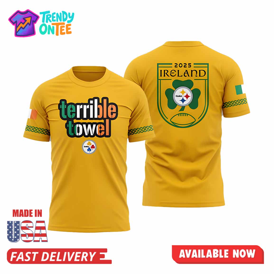 Pittsburgh Steelers Terrible Towel Ireland Shirt Pittsburgh Steelers Terrible Towel Ireland Shirt