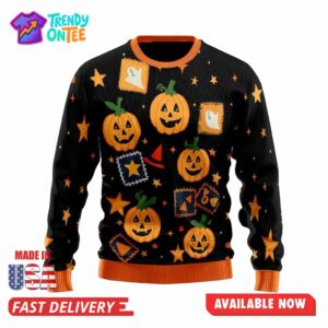 Pumpkin Halloween Ugly Sweater
