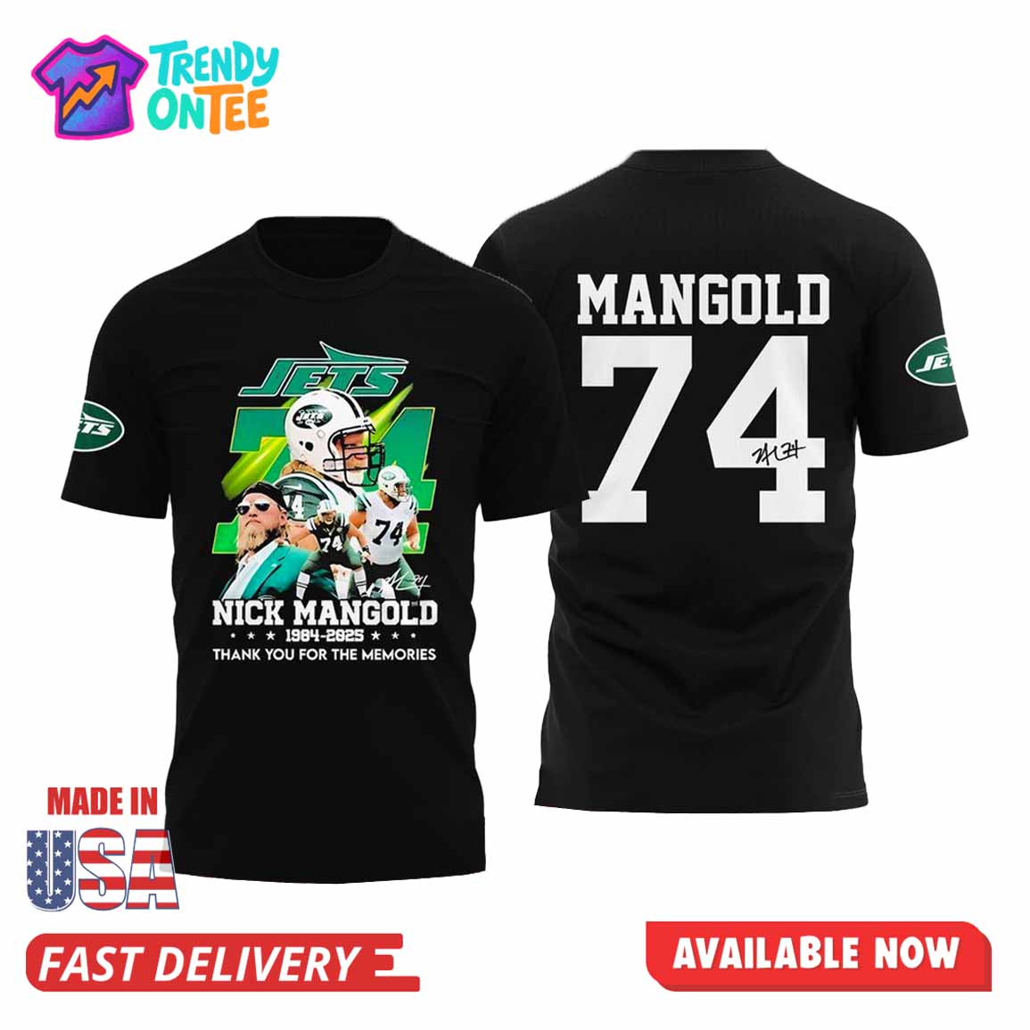 R.I.P Nick Mangold Forever Shirt R.I.P Nick Mangold Forever Shirt