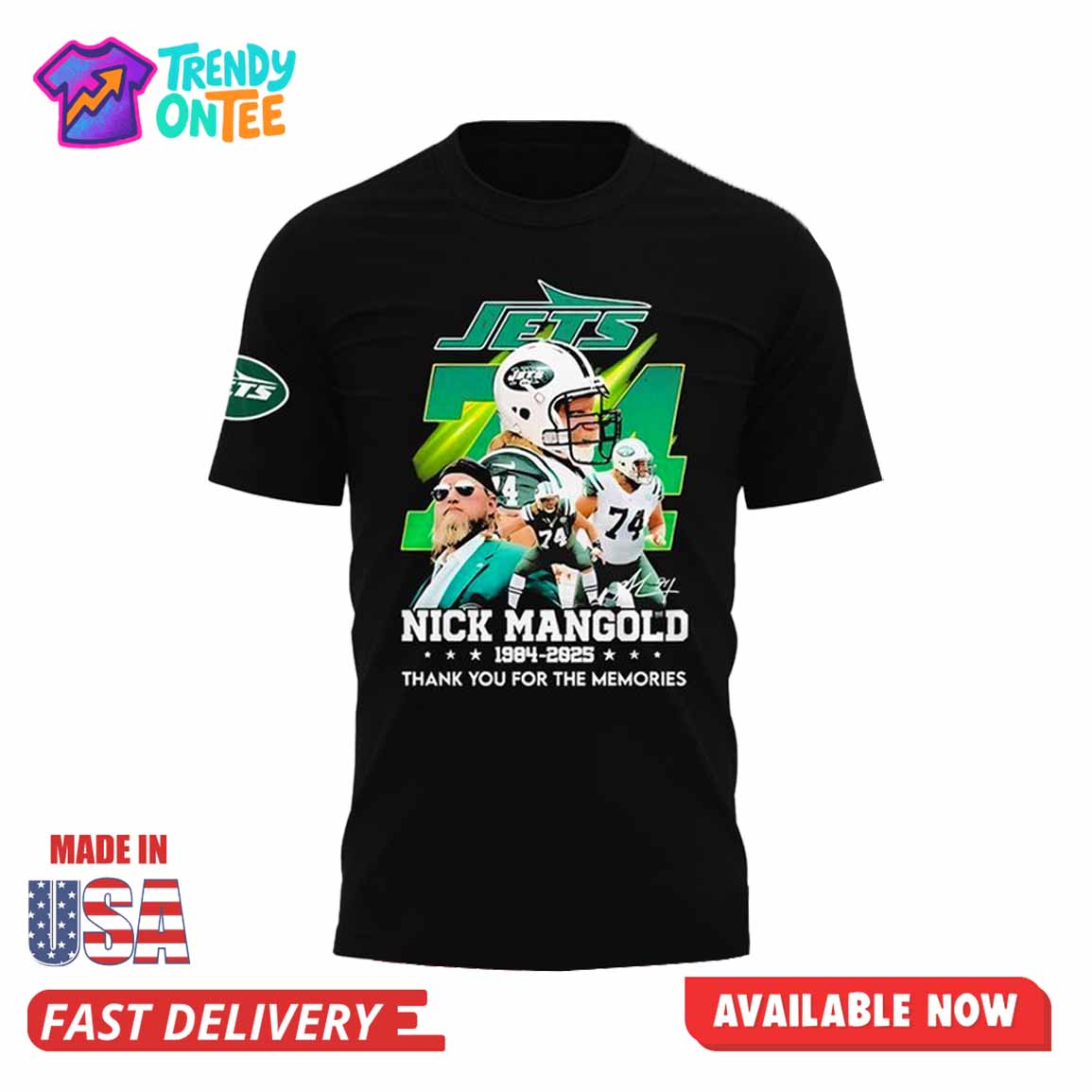 R.I.P Nick Mangold Forever Shirt R.I.P Nick Mangold Forever Shirt