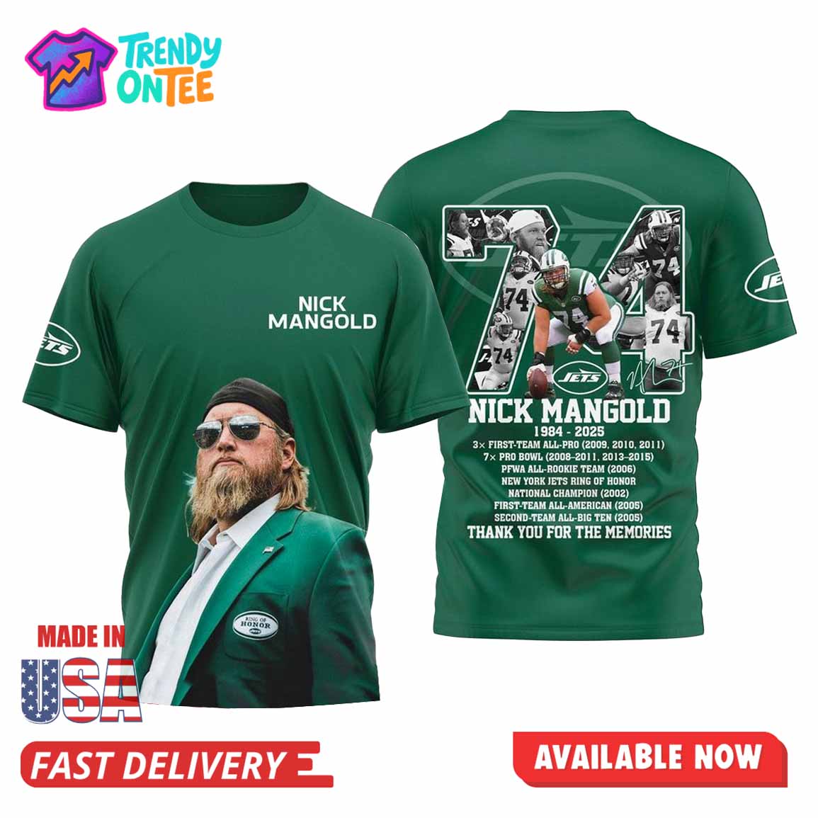 Remembering Nick Mangold Shirt Remembering Nick Mangold Shirt