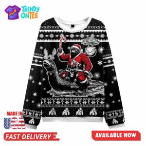 Samurai Bigfoot Christmas Ugly Sweater