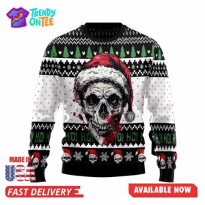 Santa Skull Ugly Christmas Sweater