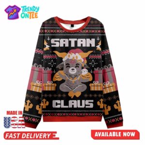 Satan Claus Christmas Ugly Sweater