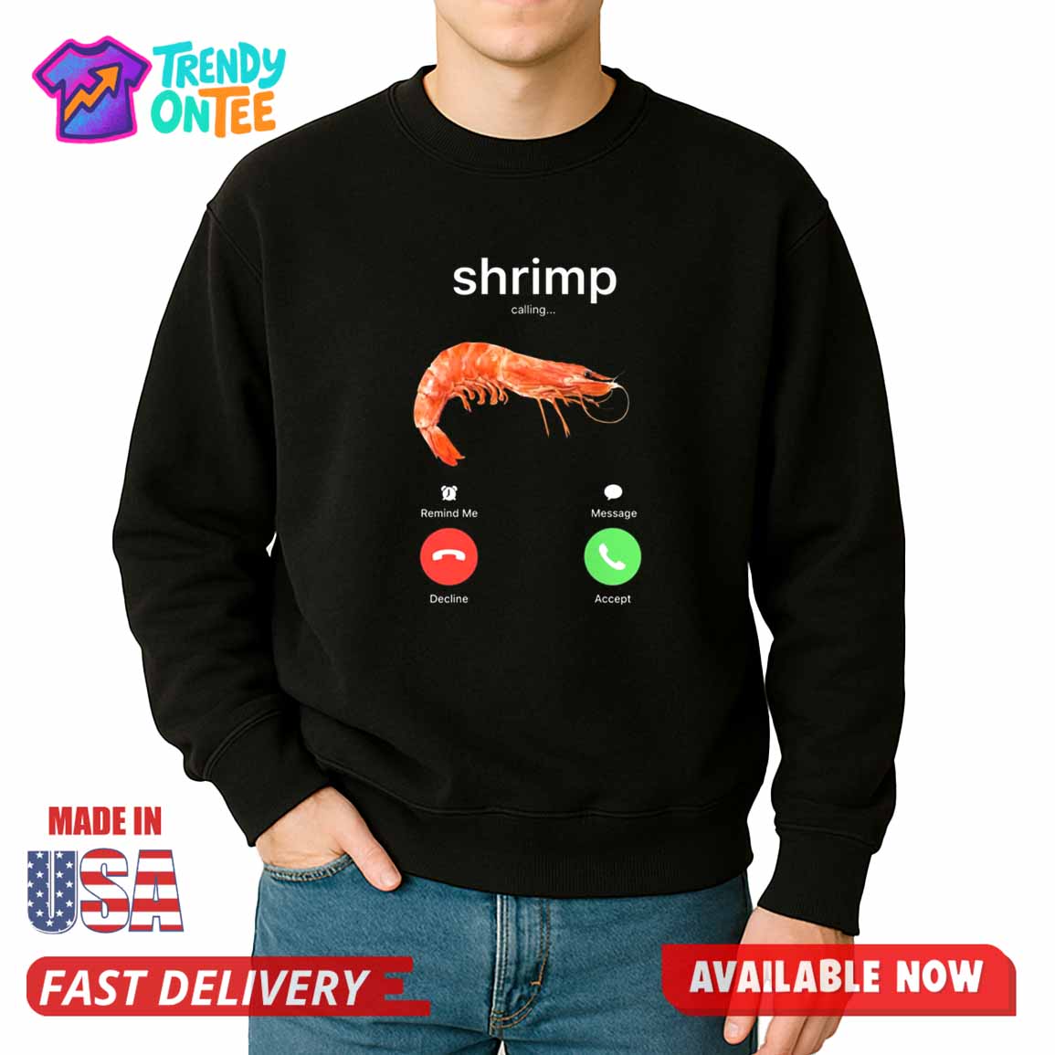 Shrimp Meme Calling Shirt Shrimp Meme Calling Shirt