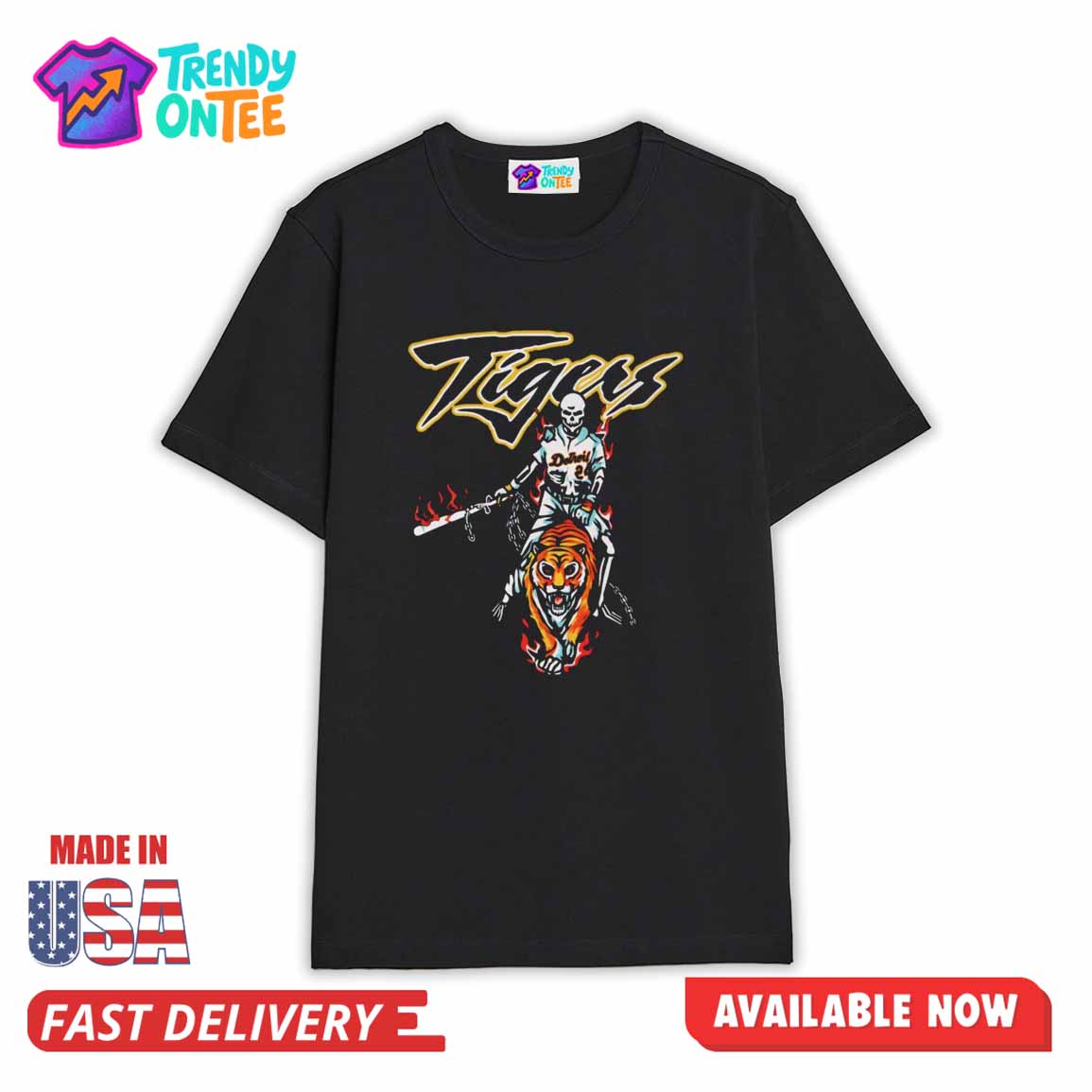 Skeleton Detroit Tigers Shirt Skeleton Detroit Tigers Shirt