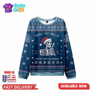 Skull And Coffee Ugly Christmas Sweater