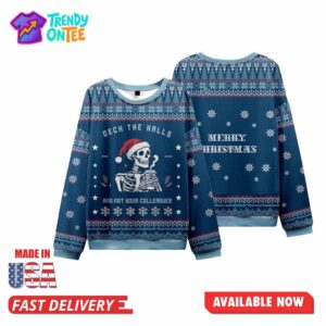 Skull And Coffee Ugly Christmas Sweater