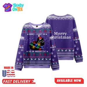 Sorry I Can't Go Ugly Christmas Sweater