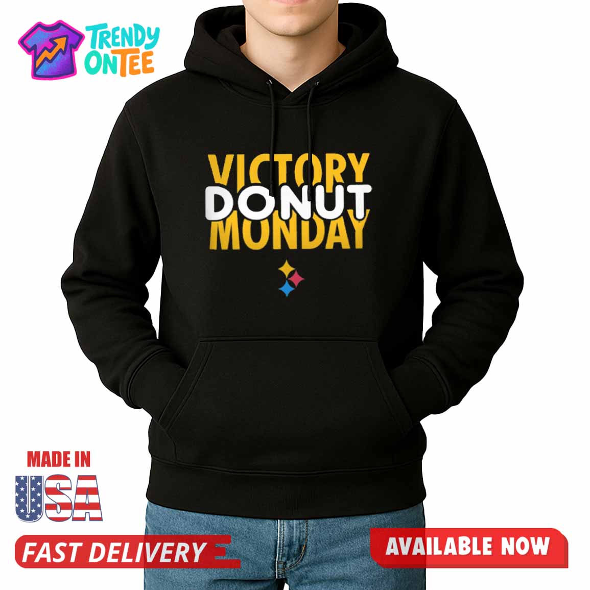 Steelers Victory Donut Monday Shirt Steelers Victory Donut Monday Shirt