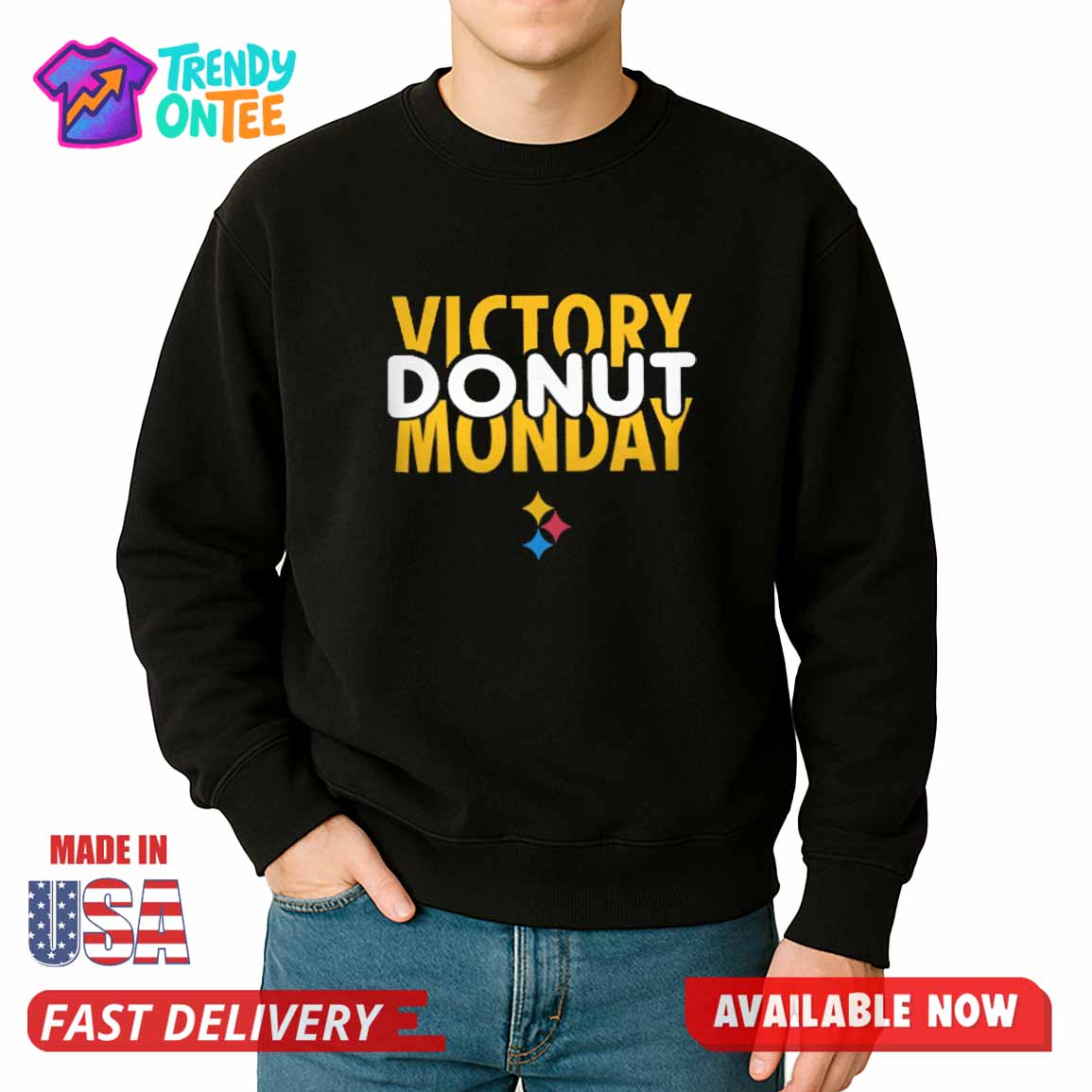 Steelers Victory Donut Monday Shirt Steelers Victory Donut Monday Shirt