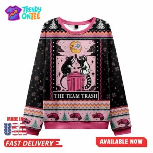 The Team Trash Opossum Ugly Christmas Sweater