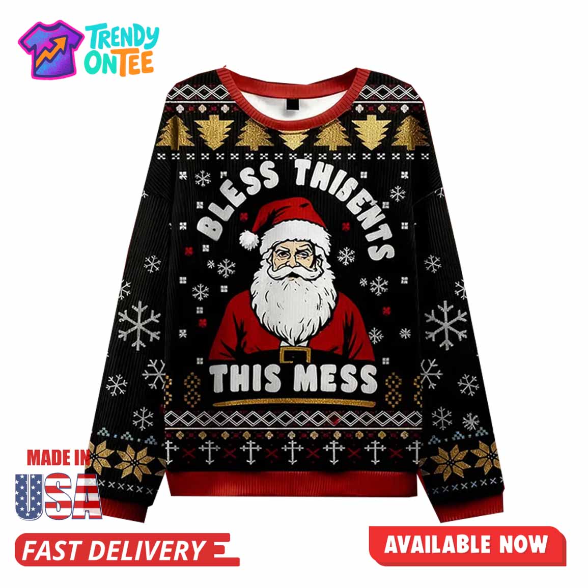This Is Mess Christmas Ugly Sweater This Is Mess Christmas Ugly Sweater