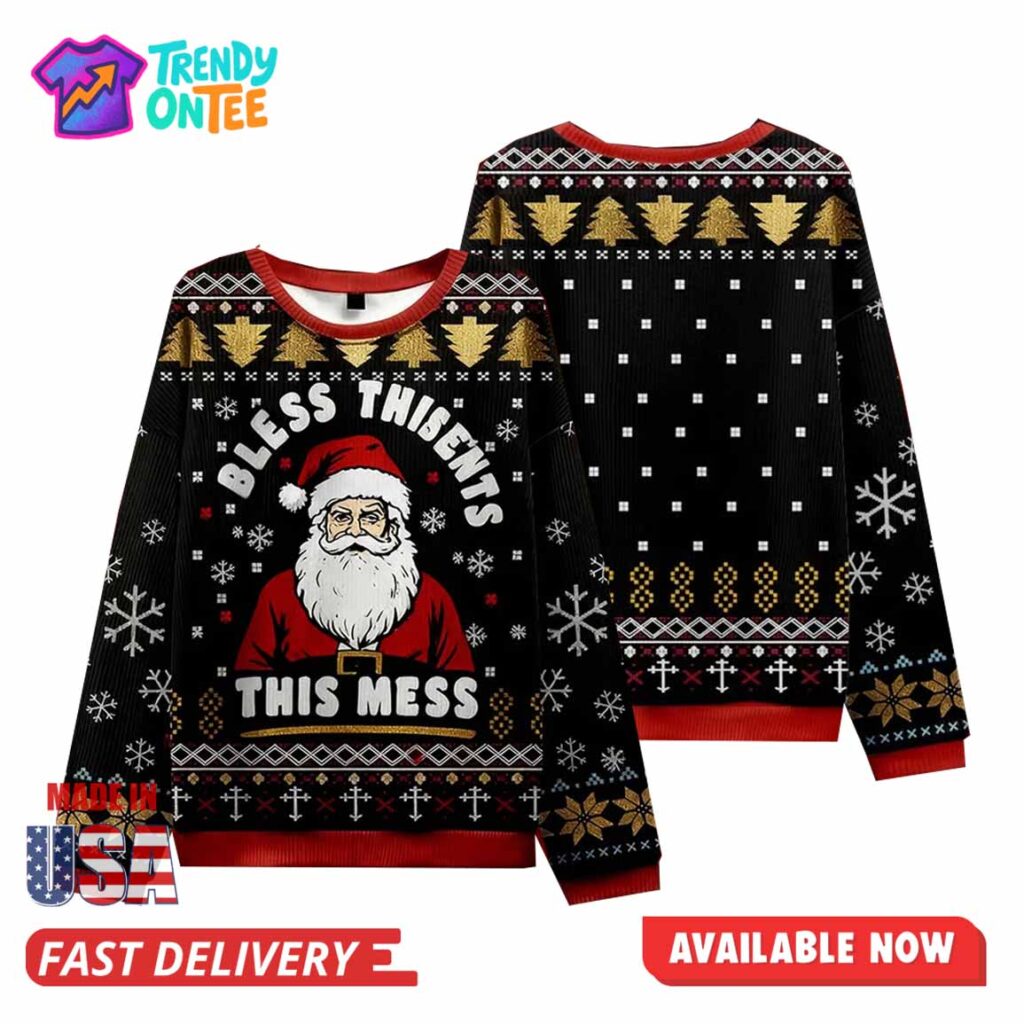 This Is Mess Christmas Ugly Sweater This Is Mess Christmas Ugly Sweater