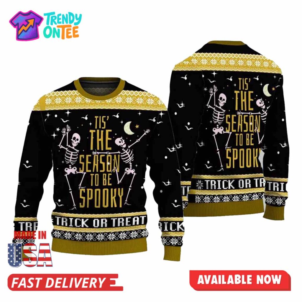 Tis The Season To Be Spooky Ugly Sweater Tis The Season To Be Spooky Ugly Sweater