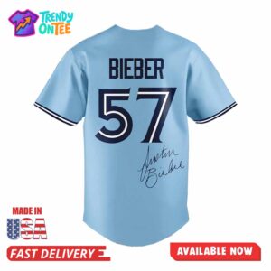 Toronto Blue Jays Justin Bieber Signature Jersey