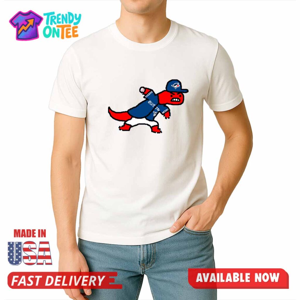 Toronto Raptors x Blue Jays Collab Paint Logo Shirt