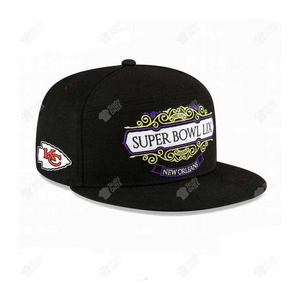 Travis Kelce Chiefs Super Bowl LIX New Orleans Hat