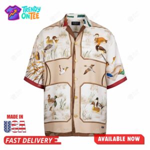 Travis Kelce Wearing Ducks Hawaiian Shirt