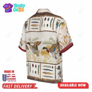 Travis Kelce Wearing Ducks Hawaiian Shirt