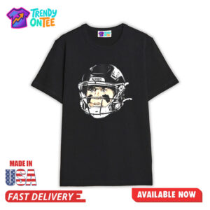 Bo Nix Crazy Eyes Helmet Shirt