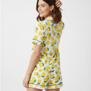 Bronwyn Newport RHOSLC Lemon Print Pajamas Set