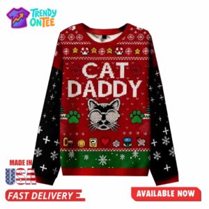 Cat Daddy Christmas Ugly Sweater
