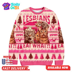 Cat Lesbians Eat What Ugly Christmas Sweater