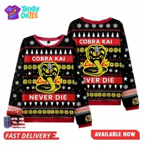 Cobra Never Die Christmas Ugly Sweater