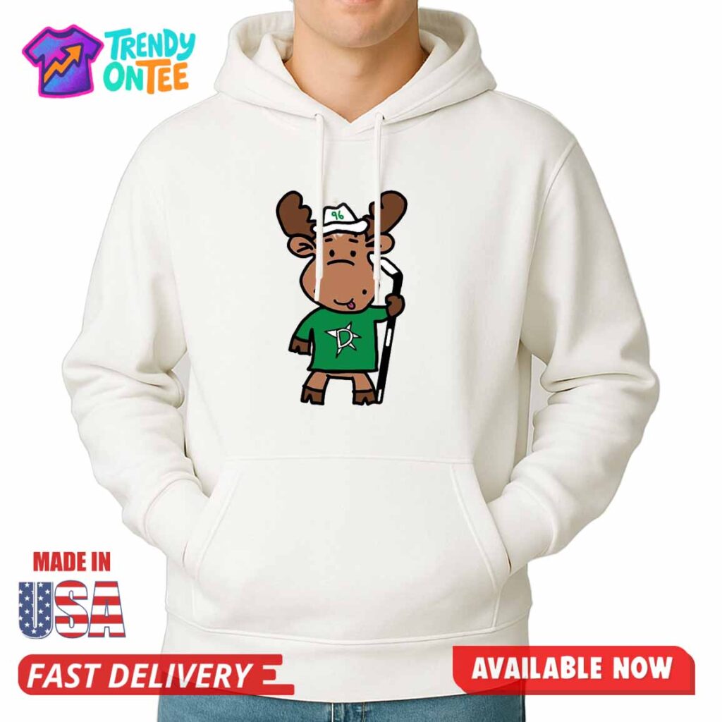 Dallas Stars Doodle Moose Shirt