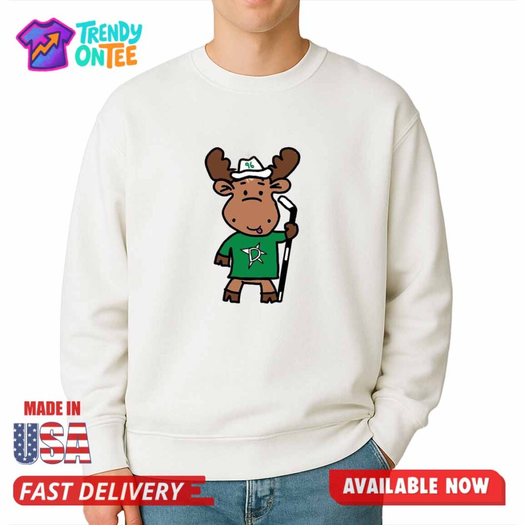 Dallas Stars Doodle Moose Shirt