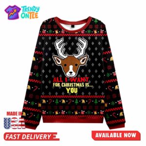 Deer Christmas Ugly Sweater