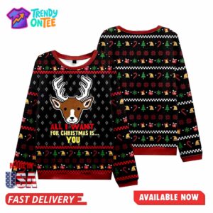 Deer Christmas Ugly Sweater