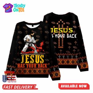 Jesus Has Your Back Ugly Sweater