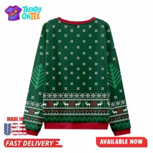 Jesus Heals Green Christian Christmas Ugly Sweater