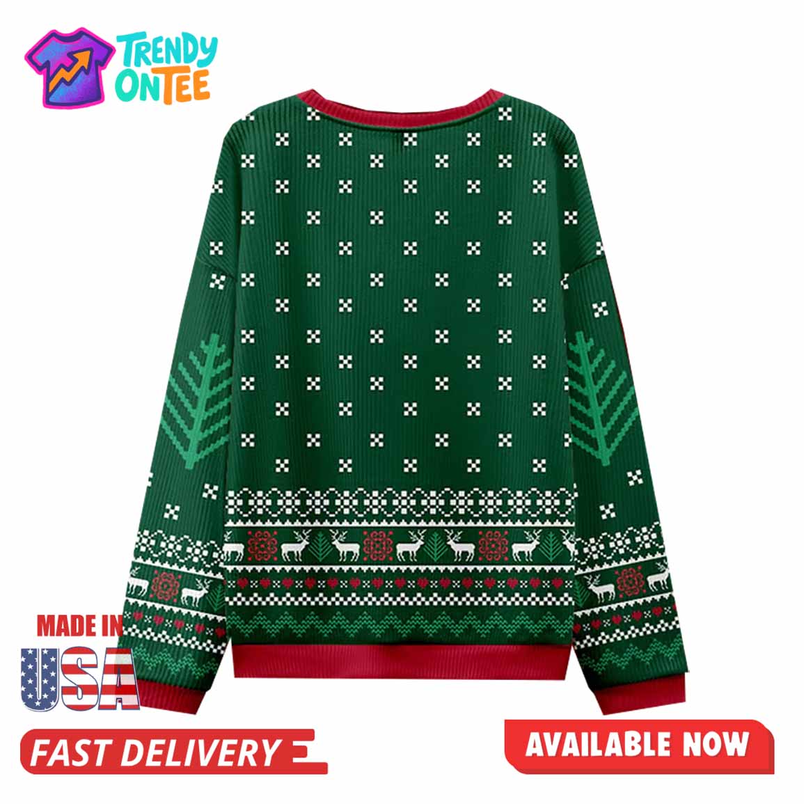 Jesus Heals Green Christian Christmas Ugly Sweater Jesus Heals Green Christian Christmas Ugly Sweater