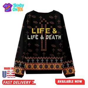 Life And Death Christmas Ugly Sweater