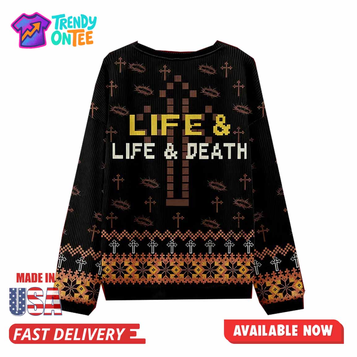 Life And Death Christmas Ugly Sweater Life And Death Christmas Ugly Sweater