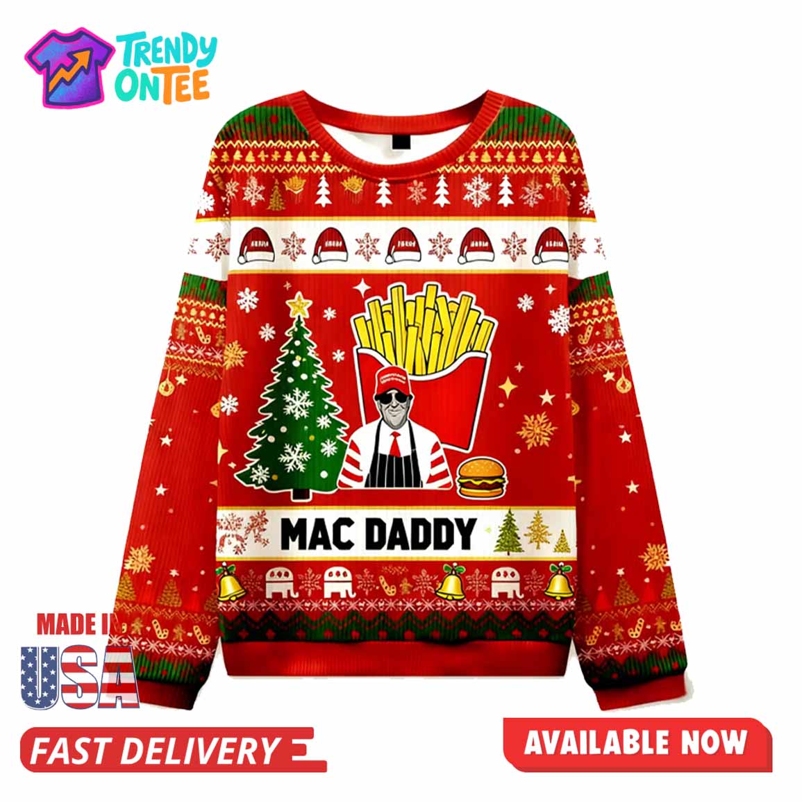 Mac Daddy Christmas Ugly Sweater Mac Daddy Christmas Ugly Sweater