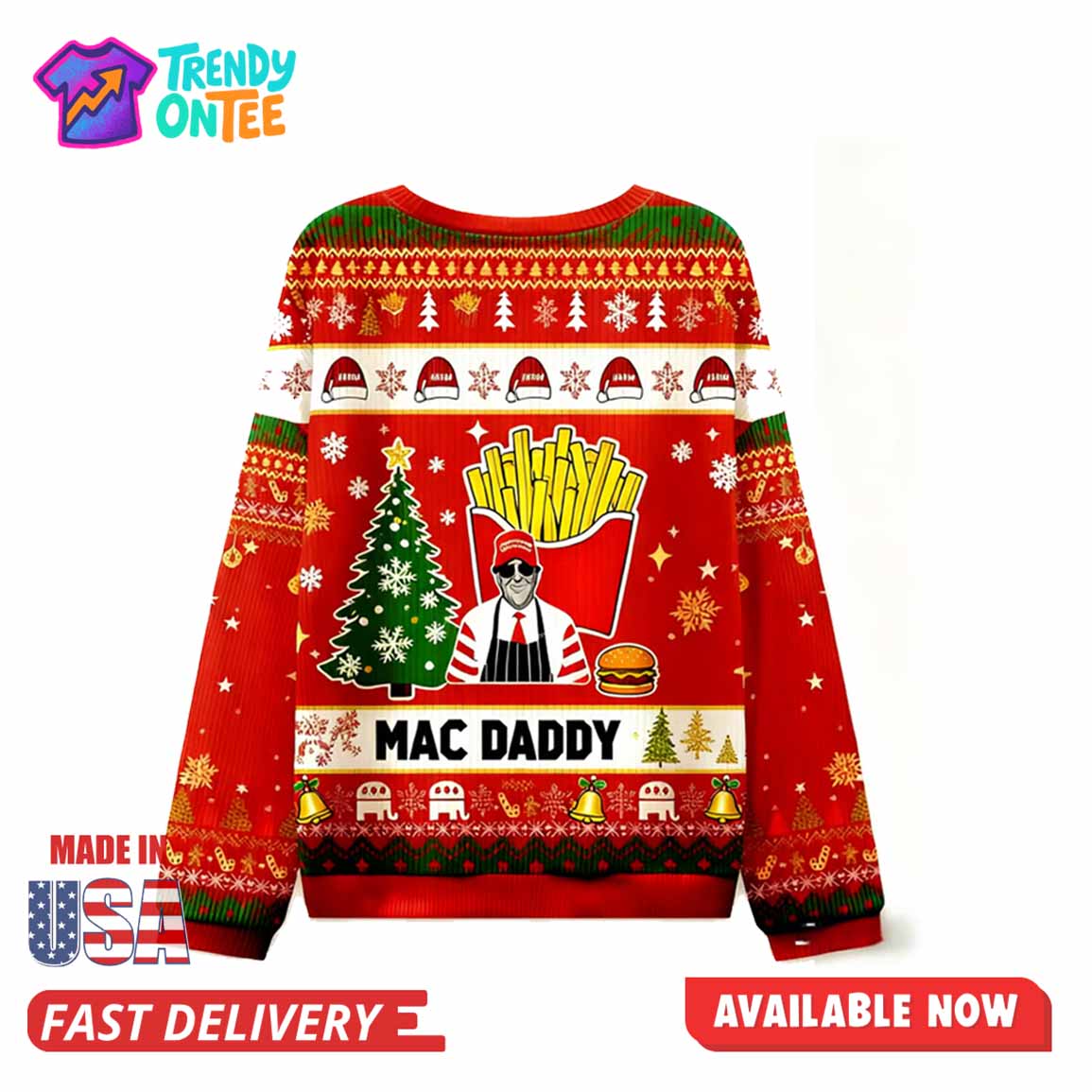 Mac Daddy Christmas Ugly Sweater Mac Daddy Christmas Ugly Sweater