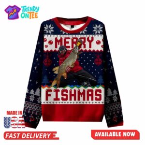 Merry Fishmas Christmas Ugly Sweater