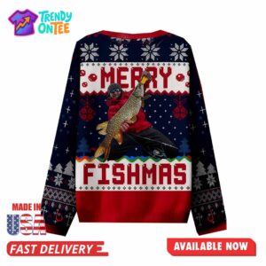 Merry Fishmas Christmas Ugly Sweater