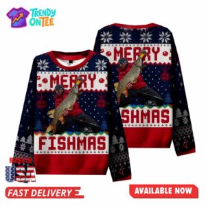 Merry Fishmas Christmas Ugly Sweater