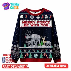 Merry Force Be With You Christmas Ugly Sweater