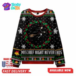 Mischief Night Christmas Ugly Sweater